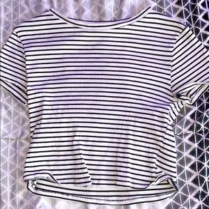stripped crop top